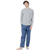 TRAMAS+ Pigiama Uomo in 100% Cotone, Pigiama Uomo Completo Lungo con Maniche Lunghe, Comodo e Traspirante - M, Moreno Grigio mélange