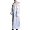 Musuly Caftano Uomo - Abito Musulmano Thobe Djellaba Kami (Bianco, XL)