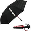 Vroom Vroom Pro Ombrello Pieghevole Antivento Compatto Auto (Nero/Rosso) Idea Regalo