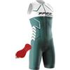 FFFF & OLFEH Tuta da Triathlon a Maniche Corte da Uomo,Ciclismo Body Skinsuit All'aperto Sportswear Abbigliamento Triathlon per Nuoto/Corsa/Ciclismo