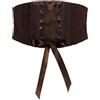 BlackButterfly Cintura Corsetto Donna Pizzo 14 cm, Marrone scuro, L
