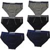 Navigare Sport Slip Junior, Pacco da 3/6 Multicolore, Elastico con Logo, Ricamato, Taglio Sportivo, Intimo per Bambini e Ragazzi (IT, età, 16 Anni, 6, 21507j, Regolare)