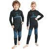 NOOYME Intimo Termico Bambino Biancheria Intima Termica Bambina Pantaloni e Maglia Termica Traspirante Asciugatura Rapida per Sci Corsa Calcio