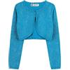 BlackButterfly Bolero Bambina Maglia Lurex, Blu Acqua, 3-4 Anni