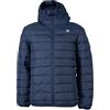Coveri Piumino uomo con cappuccio e fodera interna in contrasto cromatico, Blu navy XL