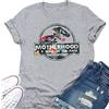 N/G Women's Motherhood is A Walk in The Park divertente stampa girocollo manica corta t-shirt grafica Grigio chiaro XL