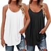 Generico sotto Giacca Donna Elegante Canotta Donna Cotone Canottiera Scollo Rotondo Base Senza Maniche T-Shirt Leggero Traspirante Sottogiacca Sottili Estivo Tops Morbido Canottiera Intimo