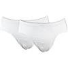 PEROFIL Uomo 2P Pima Slip SUEZ Conf. da 2 Pezzi (020 Bianco, l) IT5