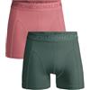 Muchachomalo Uomo Boxer 2-Pack, Tinta Unita, Cotone, Fascia Elastica