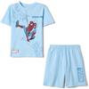 OVS Kids Pigiama Corto in Puro Cotone Azzurro da Bambino con Spiderman
