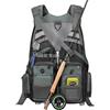 Gonex Gilet da Pesca Regolabile, Gilet Pesca a Mosca Uomo, 18 Tasche | 14 Tasche SBS con Zip, 4 Tasche Rete Traspiranti, Strisce Riflettenti, D-Rings e Gancio, Pesca All'Aperto