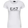 Emporio Armani Maglietta T-Shirt Donna 8NTT63 TJ12Z, Manica Corta, Girocollo (Bianco, L)