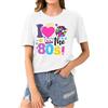 hohololo 80s Baby 90s - Maglietta da donna vintage Batik anni '90, stile retrò anni '80, 80S-bianco-B, S