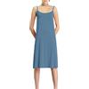 Jamron Donna Taglie Forti Abito Sottoveste Lunga con Spalline Sottili Camicia da Notte Elegante Senza Maniche (S-5XL)