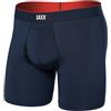 SAXX Underwear Co. Boxer da uomo multi sport in rete Fly con supporto integrato per sacchetto, nucleo, Navy, Large