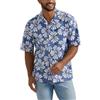 Lee Camicia da campeggio a maniche corte da uomo Extreme Motion, Blu Surf Floreale, S