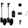 Lbvzxkad Ricevitore Microfono Wireless per Strumenti 2.4G con Ventosa Rimovibile, Microfono Altoparlante per Strumenti Musicali