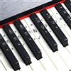 Imelod Adesivi per tastiera o pianoforte per tastiere 49/61/76/88 tasti, pianoforte e tastiera Note musicali Set completo di adesivi per tasti bianchi e neri, trasparenti