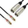 Ibiza - CM5RXF-2 - Cavo da 2 RCA maschio a 2 XLR femmina - 5m