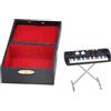 TOPINCN Organo Elettronico in Miniatura con Scatola, Statuetta da Collezione con Replica della Tastiera Elettrica dello Strumento Musicale della Casa delle Bambole, Modello di Accessori