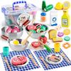 SEMKOTREE Cucina Giocattolo per Bambini, Accessori Cucina Bambini Legno Set Utensili Cucina, Insalatiera Pentole Acciaio Inox, Giochi Bambina Gioco Montessori, Regalo Bimba Bimbo 3 4 5 6 Anni