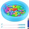 Dhqkqg Giocattolo da pesca magnetico, 50 pezzi, per bambini, attività all'aperto, impermeabile, gioco educativo, ottimo regalo