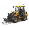 Burago Bburago Volvo L25 18-32090 - Escavatore con forcelle mobili, circa 16 cm, veicolo da cantiere in scala 1:50, giocattolo per bambini dai 3 anni in su