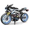 QuidToyzian Set di Blocchi da Costruzione Moto - Modelli Superbike e Supermoto da Corsa - regalo tecnico da corsa per fan di Supermoto, Regalo Decorativo per Ufficio