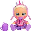 Cry Babies Magic Tears KISS ME Stella il narvalo rosa, Bambola interattiva che piange lacrime vere e arrossisce, con capelli e vestitini, Bambola giocattolo funzionale per bambini dai 2 anni in su