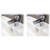 Fischer Tappo Troppo Pieno TTP K Cromato Coperchio Adatto per Foro su lavabi, lavandini e Bidet, per bagni e cucine, 551885 (Confezione da 2)