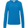 BRAX Style Lesley Organic Cotton Structure Pullover, Sky Blue, 46 Donna