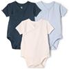 Amazon Essentials Bambini e ragazzi Body a maniche corte con bottoni laterali