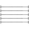 InkVision Barra di Sicurezza Antiscasso Telescopica 70-120 cm Ø20 mm - Confezione da 5 Pezzi