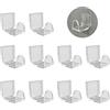 ZSUIQIN 10 ganci da parete autoadesivi, ganci decorativi da parete, piccoli ganci adesivi per bagno, cucina, armadio, ufficio, appendiabiti, asciugamani, decorazioni per chiavi