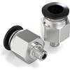 TAILONZ PNEUMATICI Raccordi a pressione con tubo diritto maschio da 4 mm OD x filettatura M6 PC4-M6(confezione da 10)
