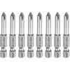 QUARKZMAN 8Pz #1 Punte Cacciavite Phillips PH1 1/4 Gambo Esagonale 2 (50mm) Lungo 5mm Asta Punta Trapano a Croce Magnetiche acciaio S2 Inserti per Avvitatore Industriale, Grigio