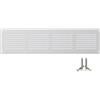 LIRAST 400x100mm Griglie D'Aerazione/Ventilazione in Metallo - Bianca Griglia D'aria con Rete Anti Insetti