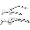 Schläfer 4538021 - Coppia Cerniere per Copriwater Conca Ideal Standard, Kit Fissaggio Sedile WC MDF, Ricambio Cerniere in Metallo Cromato con Vite Passante e Dado a Farfalla, Set Completo