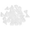 sourcing map 40 ugelli di ricambio per soffione doccia, in silicone, universale, con punta rotonda, foro da 4 mm, resistente al calore, per soffione doccia a pioggia, trasparente