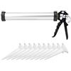 Estink Pistola Silicone 600ml Alluminio 10 Ugelli | Professionale, per sigillanti, 600ml, leggera in alluminio, 10 ugelli