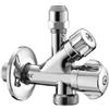 PIANA serie 0550 S 400 CR Rubinetto 1/2 a vitoni sottolavabo e per lavatrice senza filtro - cromato - calotta svizzera