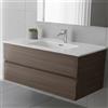 DecHome - Lavabo da Appoggio Consolle in ceramica 1 vasca 101x46.5 cm. colore Bianco Lucido