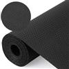 Dntorx Tappetino per cassetti, 50 x 600 cm, EVA, antiscivolo, nero | Non adesivo, impermeabile, ritagliabile, con 70 punti adesivi, per cassetti, scaffali e frigorifero