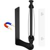 Loputon Porta Rotolo da Cucina, Portarotolo Magnético da Cucina, Adesivo Porta Scottex, Supporto per Carta Casa con Azione, Antiscivolo per Uso con una Sola Mano Per Frigorifero, Camper, Garage (Nero)