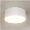 Klighten 24W LED Faretti da Soffitto Rotonda, Faretto da superficie Bianco, Plafoniera da Soffitto Moderna Bianco caldo 3000K, Lampada da soffitto Alluminio, IP44, 1672LM, 60X150mm