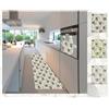 Russo Tessuti Tappeto Runner Home Passatoia Guida Zerbino Cucina Foglie Oro Matraggio Ginevra 50x280 Verde