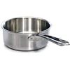 Baldassare Agnelli Pentole Agnelli ALIX107ALIN24 Casseruola Bassa con Manico in acciaio, Trilaminato Alluminio-Acciaio per induzione, 24 cm