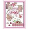 Lfynior Kit Per Ricamo Punto Croce Cucina 11CT Ricamo fai da te 40cmX50cm Prestampato Completo Stampati Schemi Ricamare per Decorazione da Parete di Casa