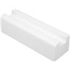 VICASKY Supporto per specchio in legno massiccio con base antiscivolo, elegante supporto da pavimento per specchio e cornice, elegante base in opere d'arte bianca per camera da letto e corridoio