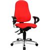 Topstar SI59UG21 Sitness 10 Sedia Girevole, Rossa